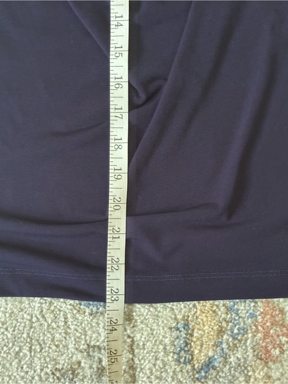 Anne Klein Navy Blue Cowl Neck Sleeveless Blouse - Versatile Shell in Size M - Picture 6 of 7